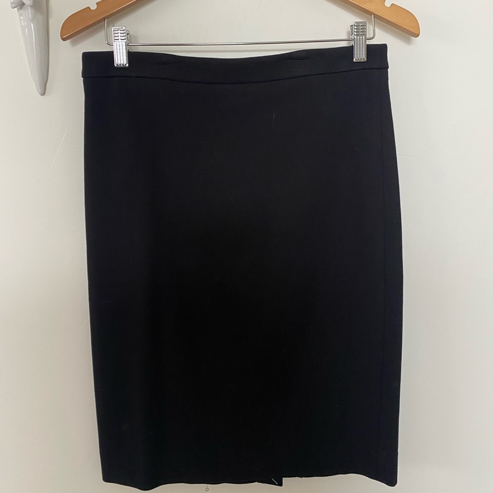 J. Crew Basic Black Pencil Skirt